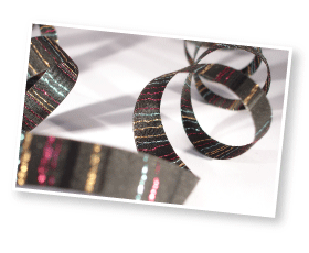 ruban tissé,ruban à motifs, ruban uni, ruban découpé